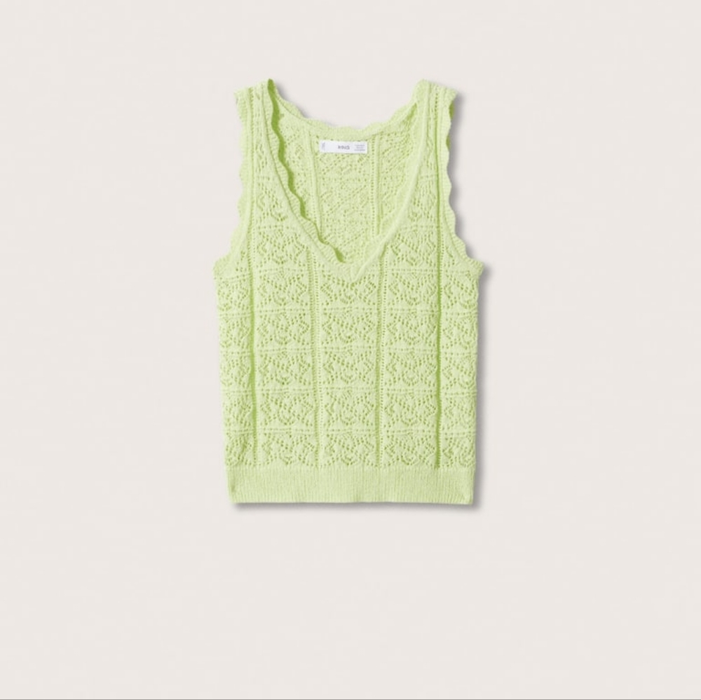 🔥Last 1🔥MANGO Openwork cardigan/top set - Picture 6 of 6
